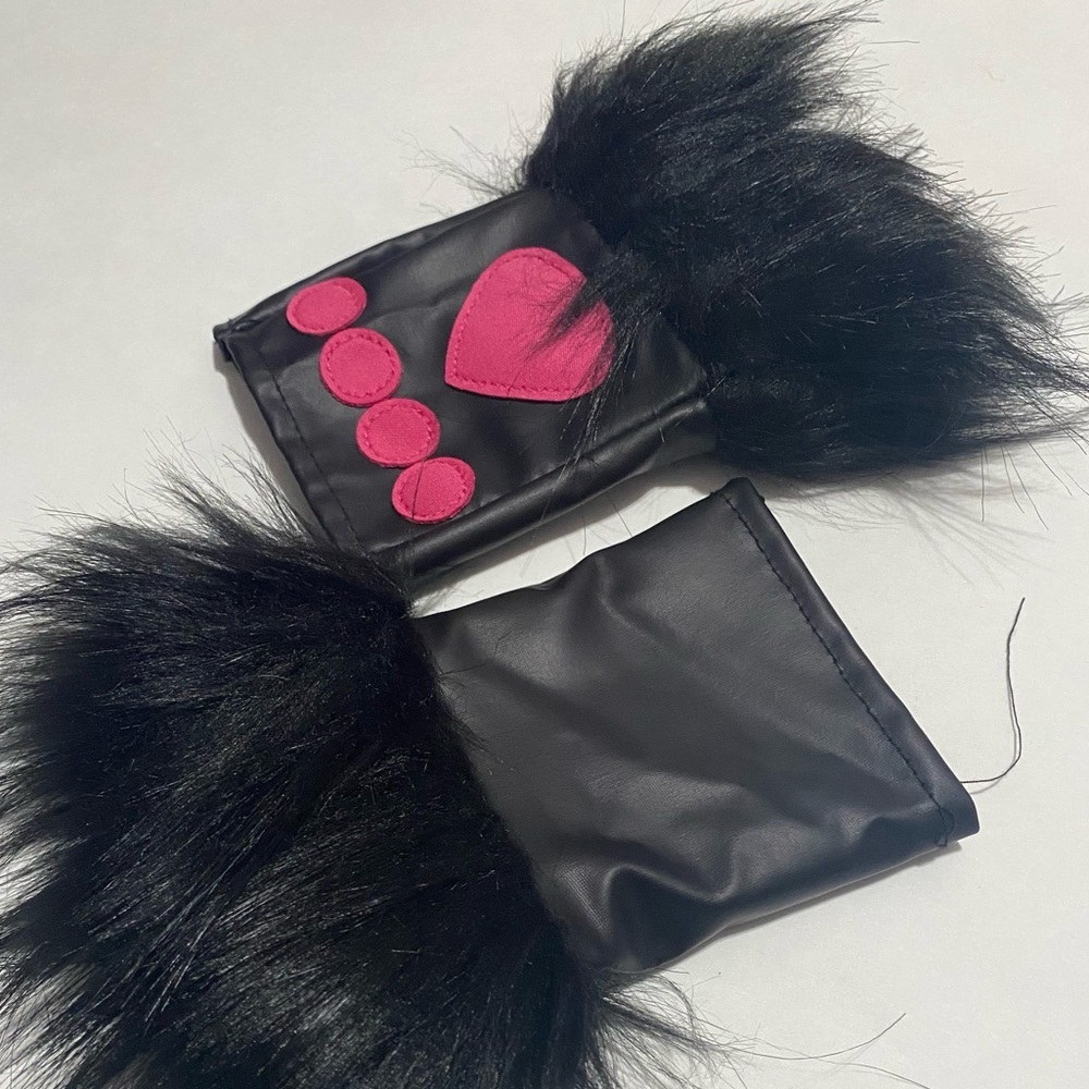 Cat Gloves Faux Fur